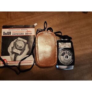 Vintage DeJUR Camera Light Meter With Case Working excellent condition‎